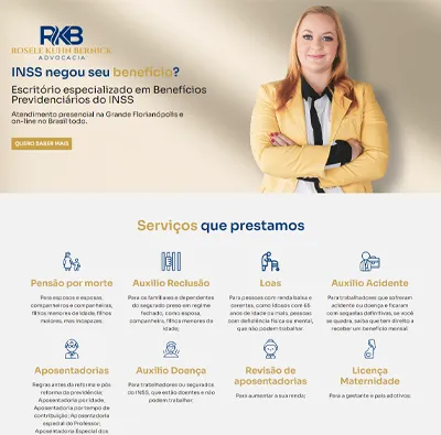 Landing page para advogados